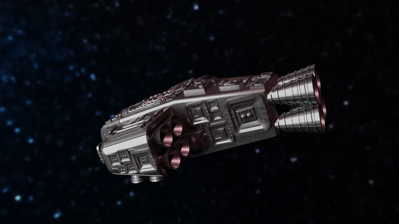 Spaceship Highly realistic  3D model_64