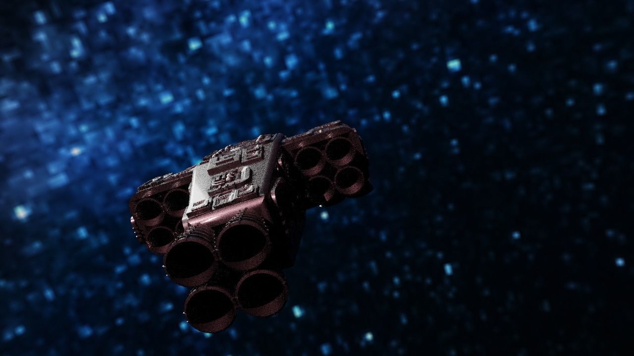 Spaceship Highly realistic  3D model_46