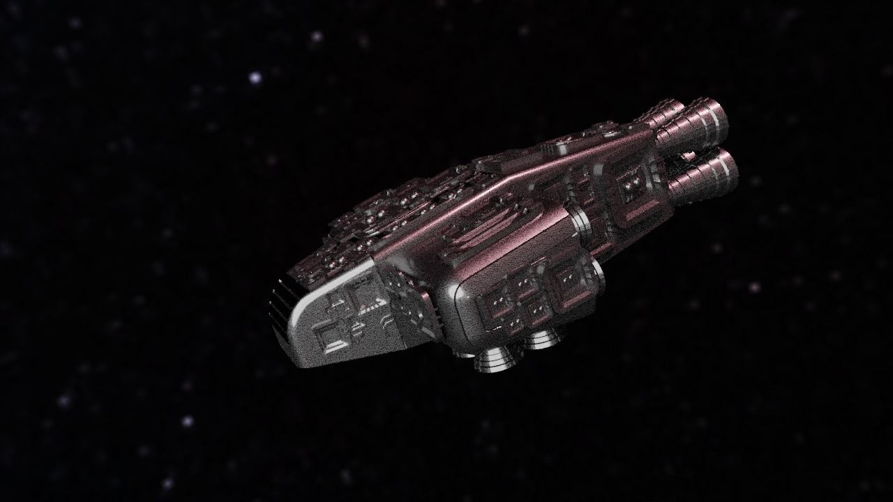 Spaceship Highly realistic  3D model_77