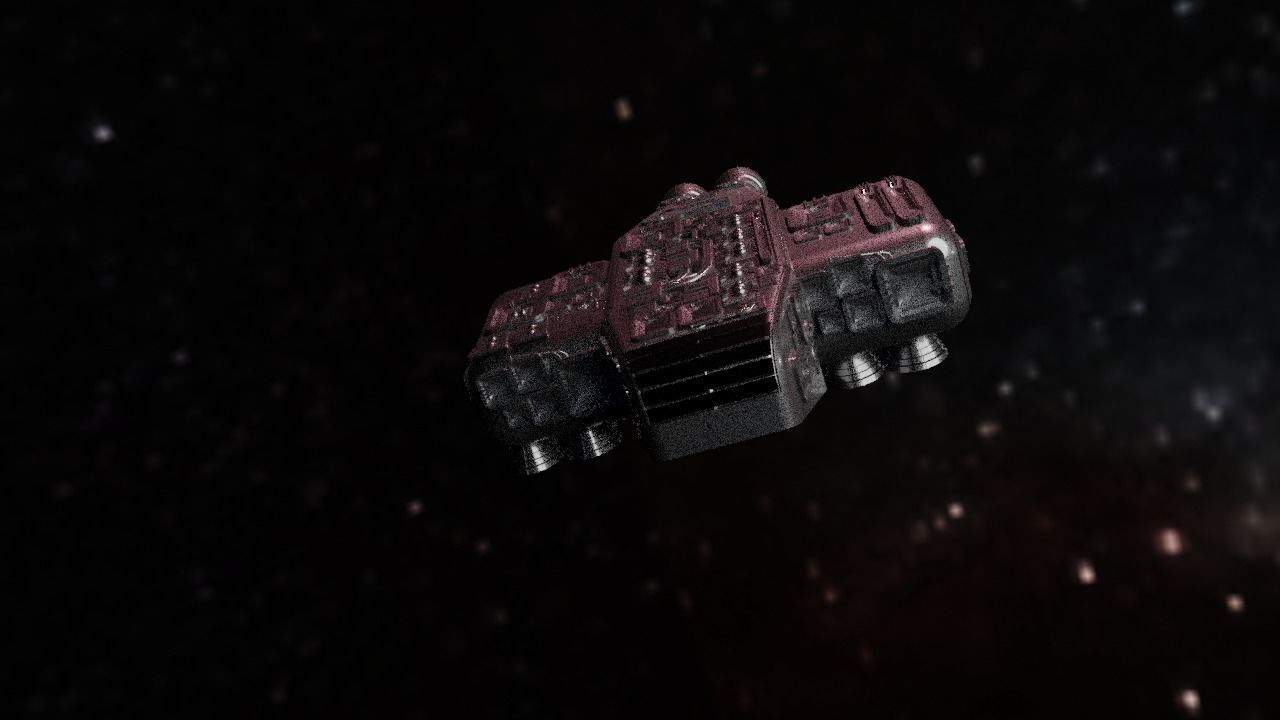 Spaceship Highly realistic  3D model_94