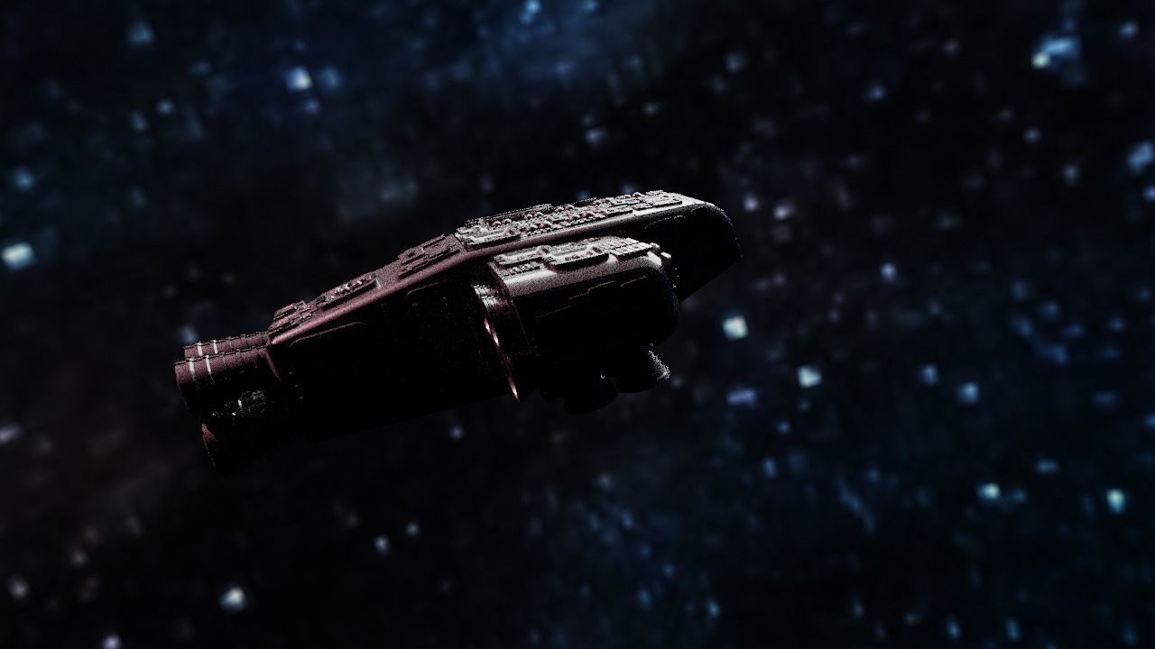 Spaceship Highly realistic  3D model_24