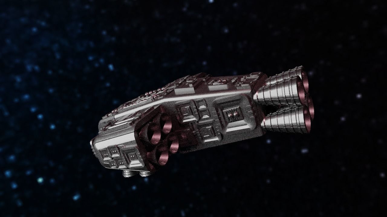 Spaceship Highly realistic  3D model_63