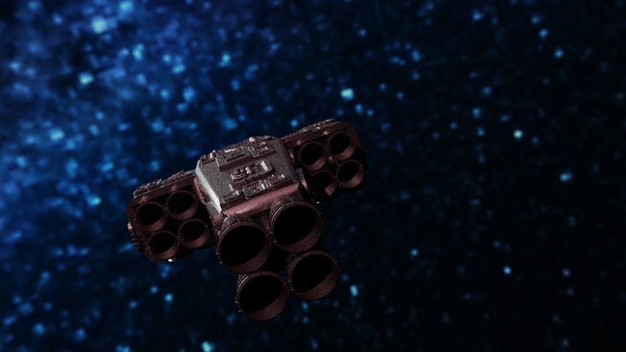 Spaceship Highly realistic  3D model_49