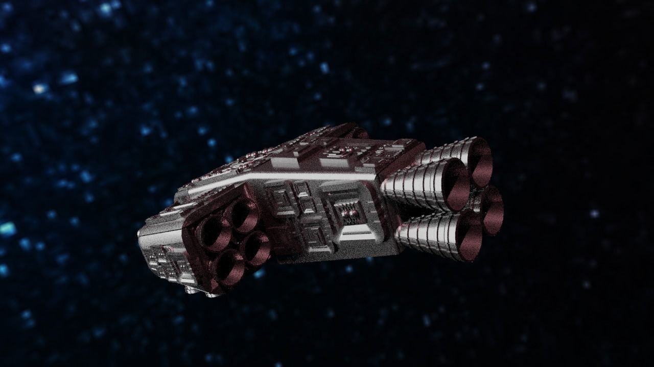 Spaceship Highly realistic  3D model_59