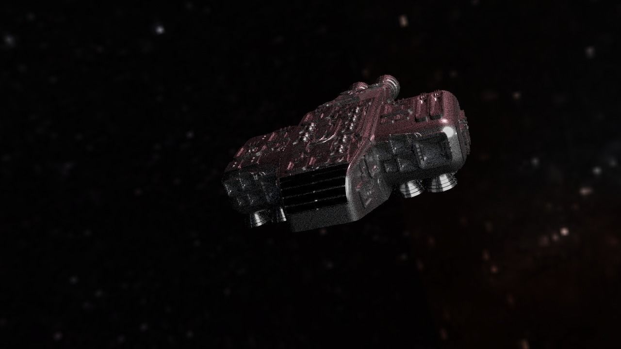 Spaceship Highly realistic  3D model_91