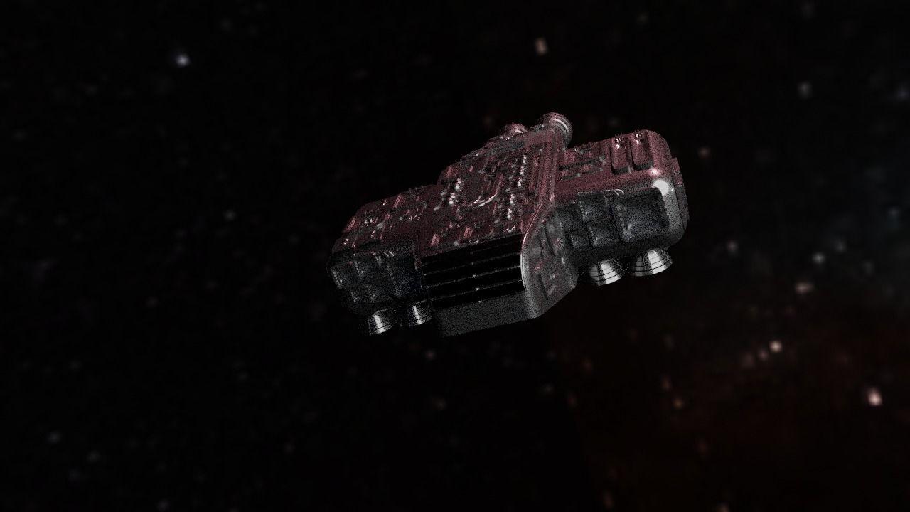 Spaceship Highly realistic  3D model_92