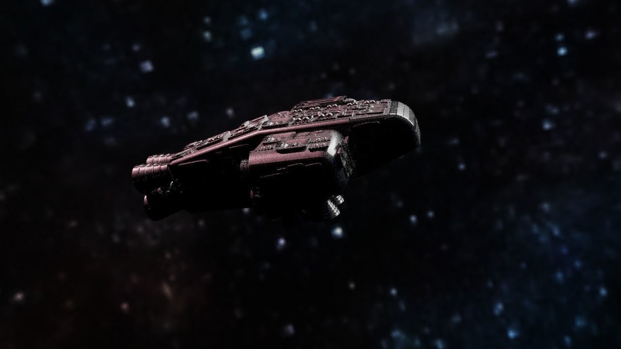 Spaceship Highly realistic  3D model_17