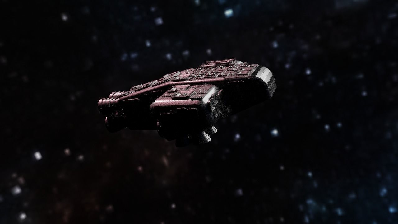 Spaceship Highly realistic  3D model_14