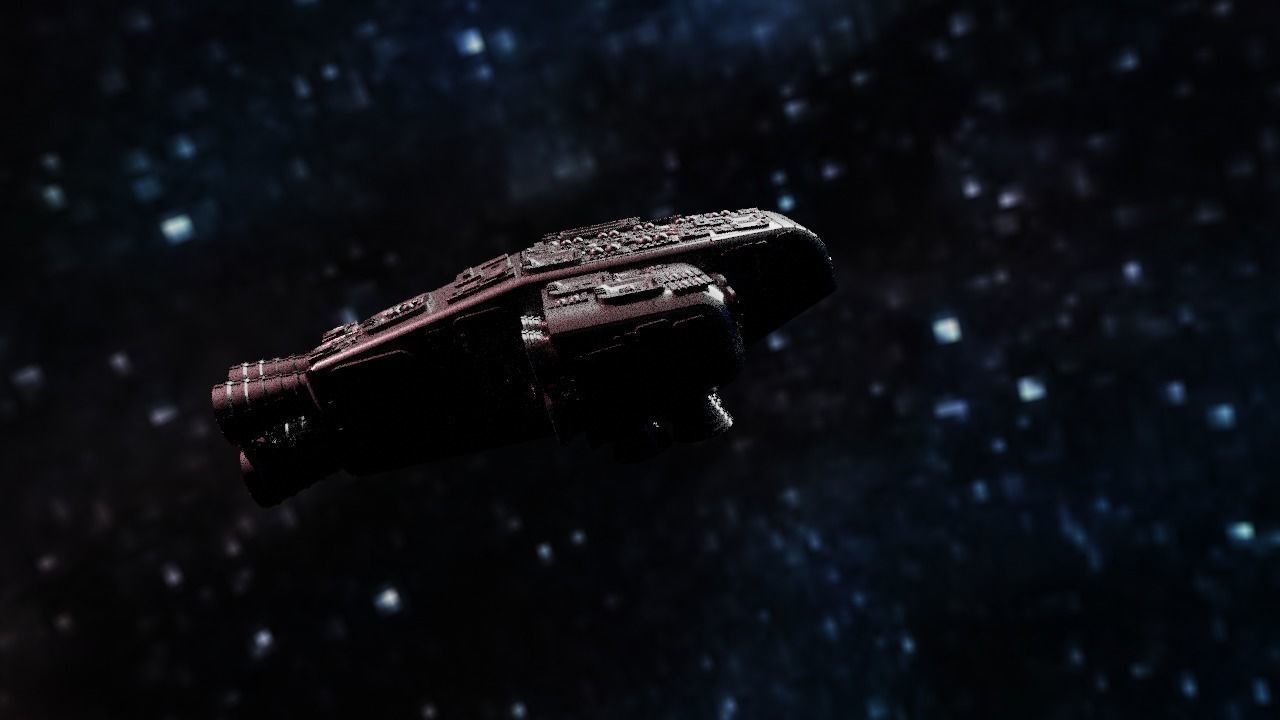 Spaceship Highly realistic  3D model_22