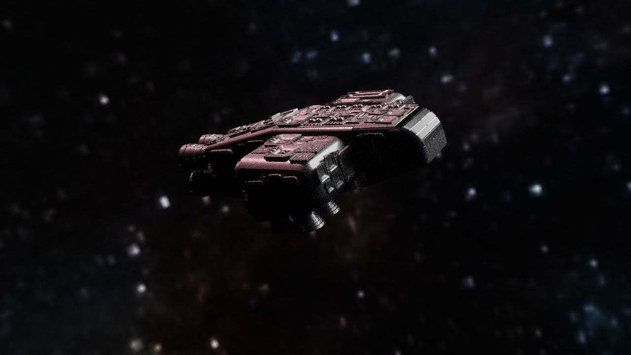 Spaceship Highly realistic  3D model_11