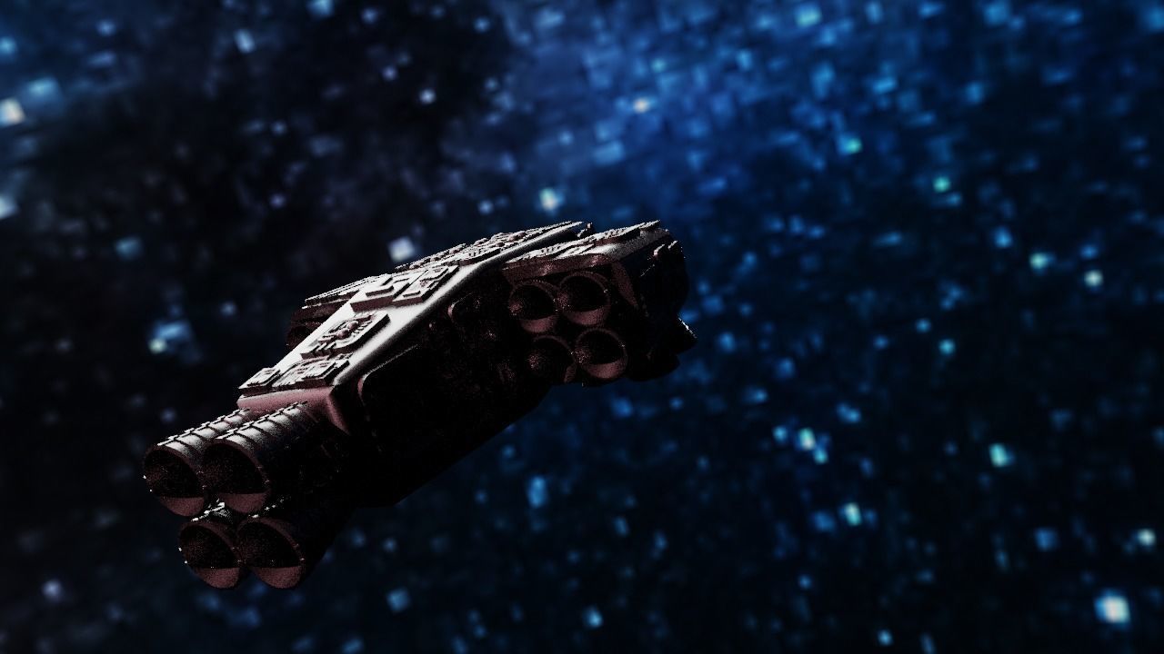 Spaceship Highly realistic  3D model_38