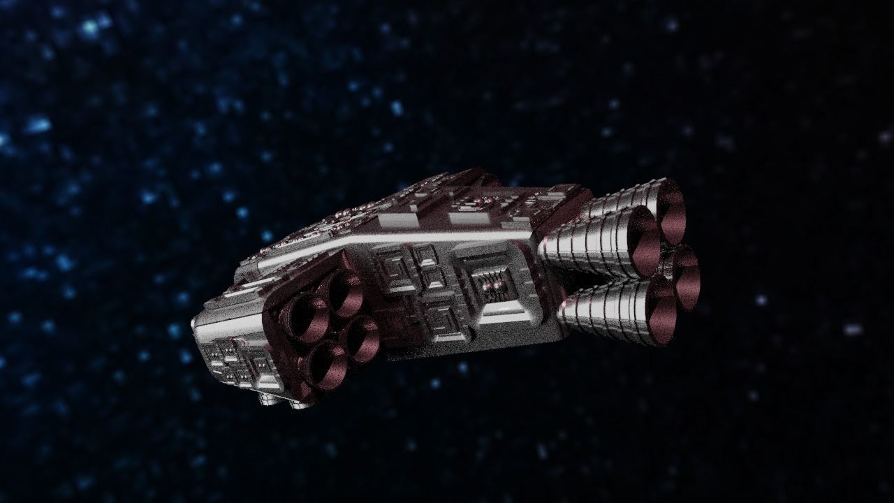 Spaceship Highly realistic  3D model_60