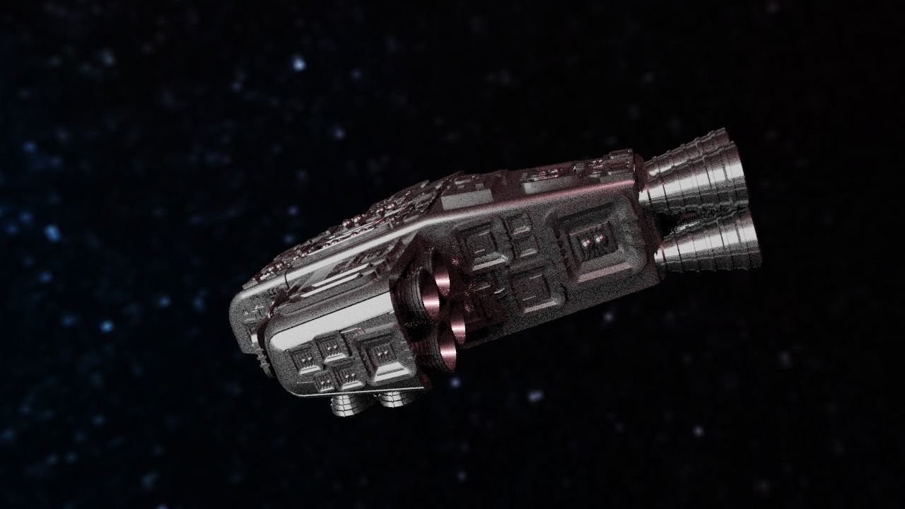 Spaceship Highly realistic  3D model_67