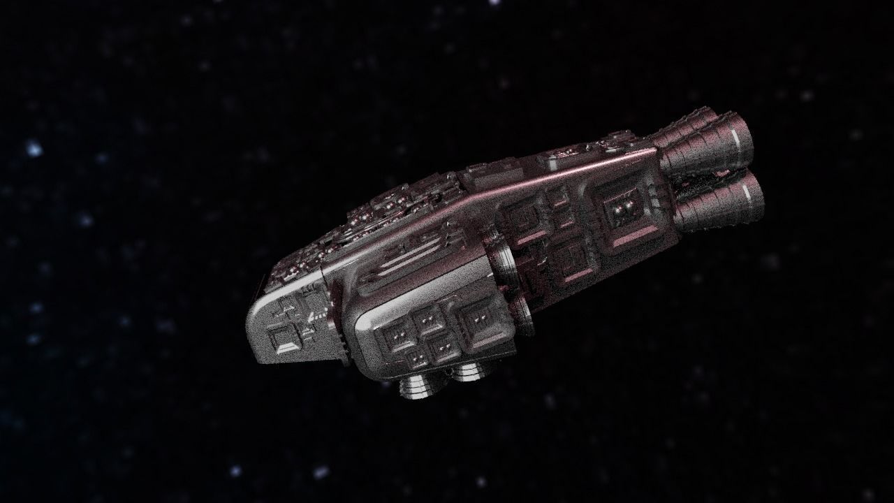 Spaceship Highly realistic  3D model_72