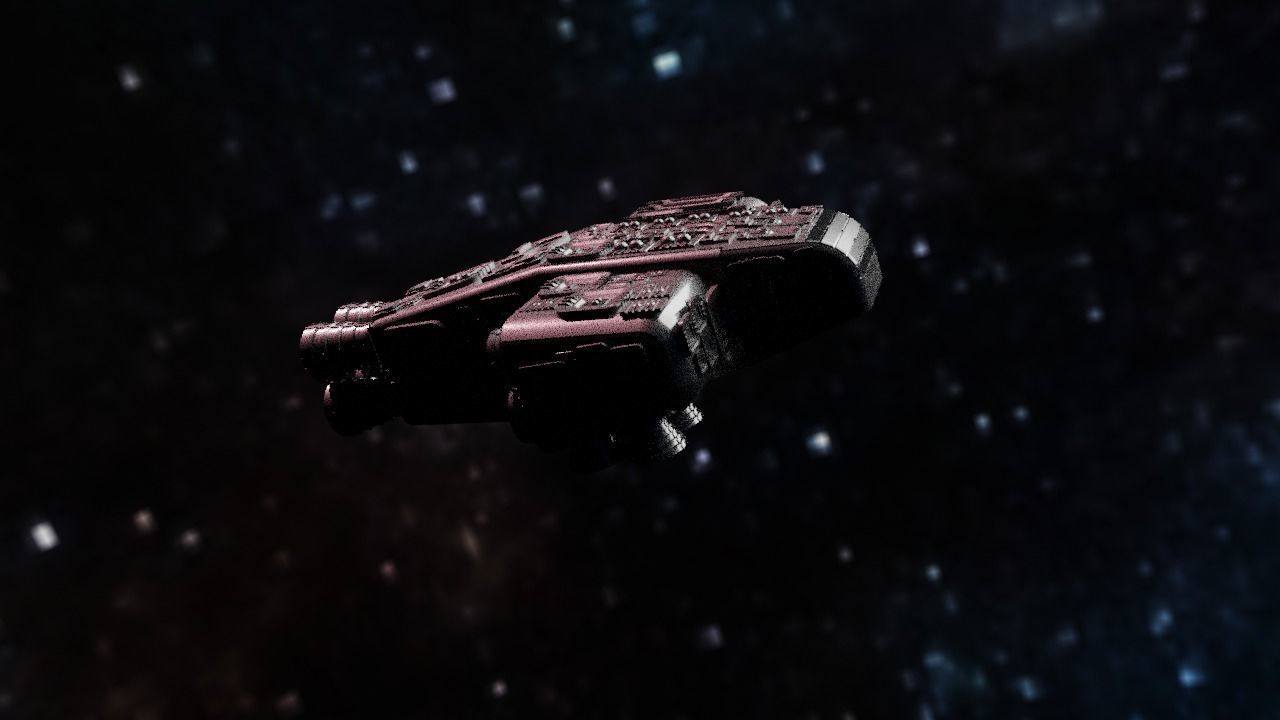 Spaceship Highly realistic  3D model_15