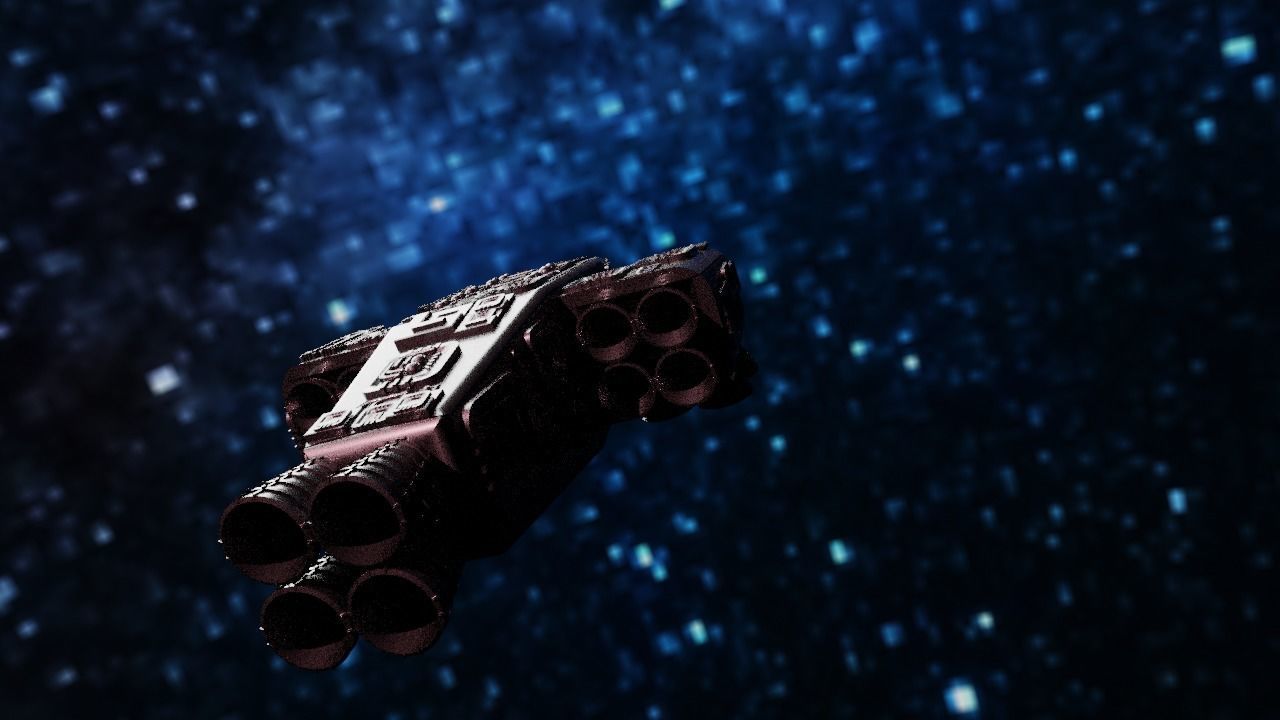 Spaceship Highly realistic  3D model_42
