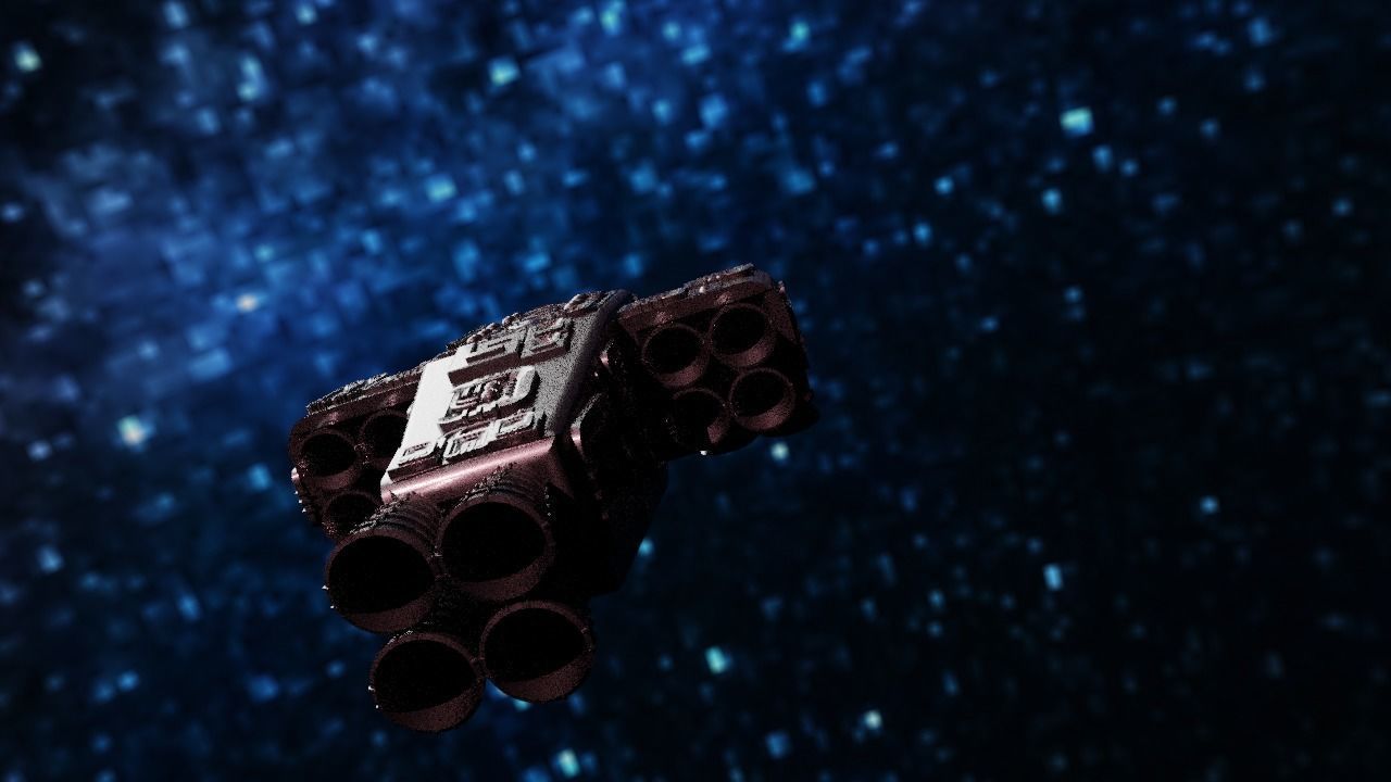 Spaceship Highly realistic  3D model_45