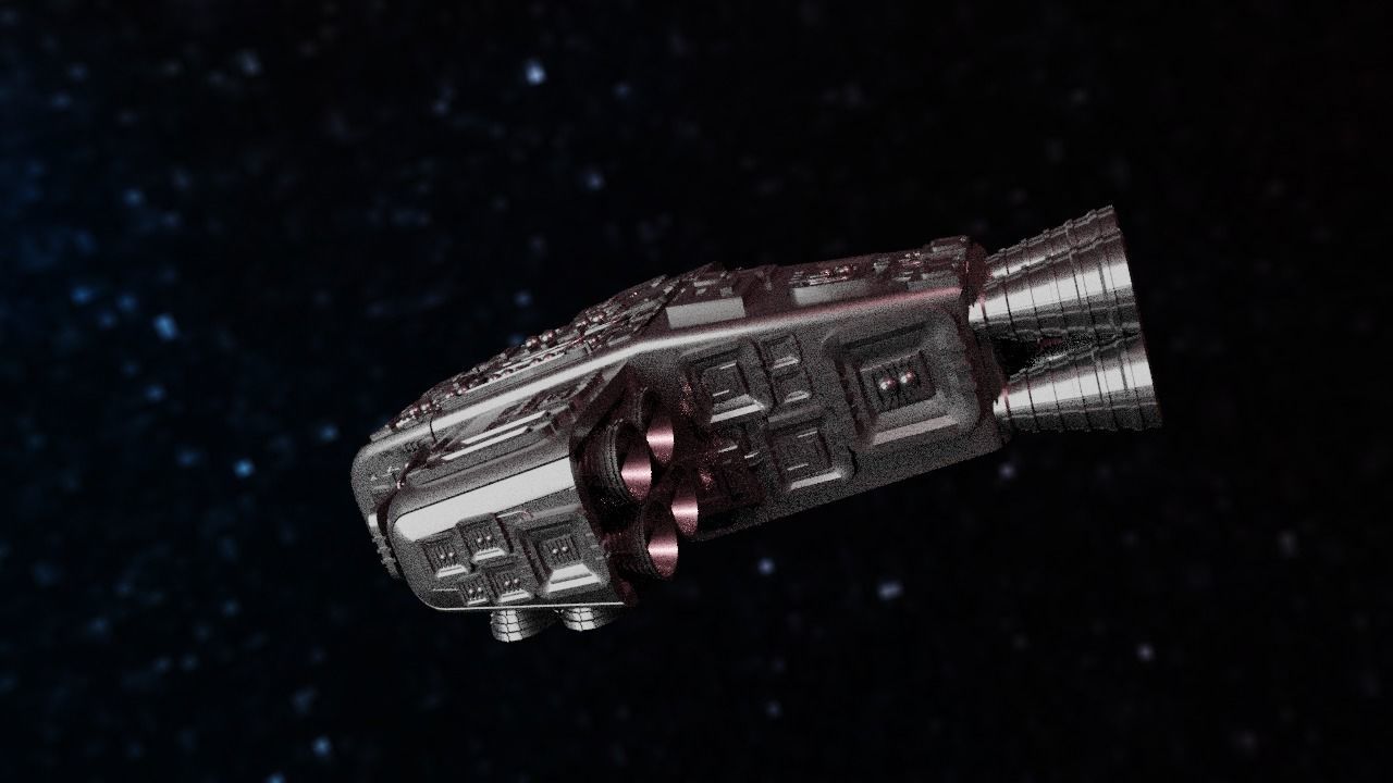 Spaceship Highly realistic  3D model_66