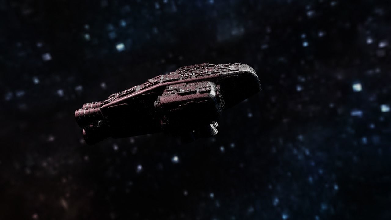 Spaceship Highly realistic  3D model_19