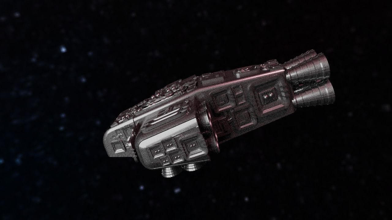Spaceship Highly realistic  3D model_70