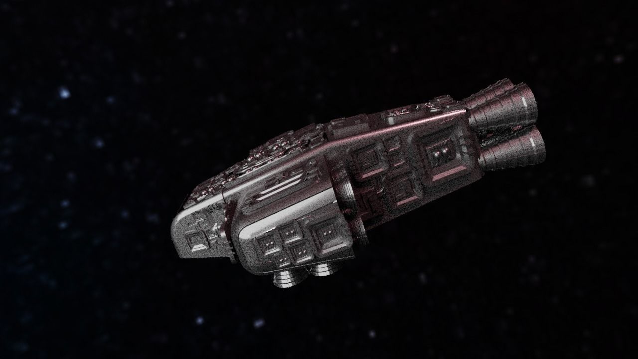 Spaceship Highly realistic  3D model_71