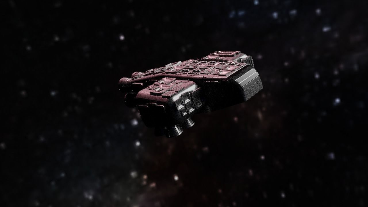 Spaceship Highly realistic  3D model_8