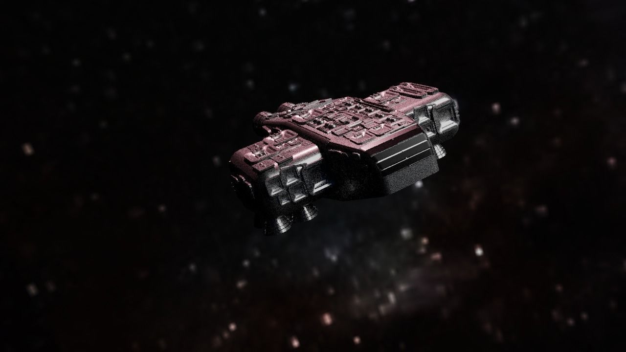 Spaceship Highly realistic  3D model_2