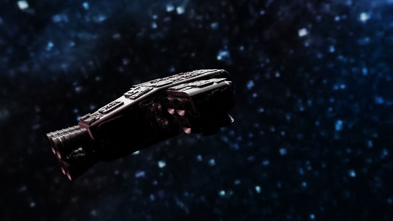 Spaceship Highly realistic  3D model_30