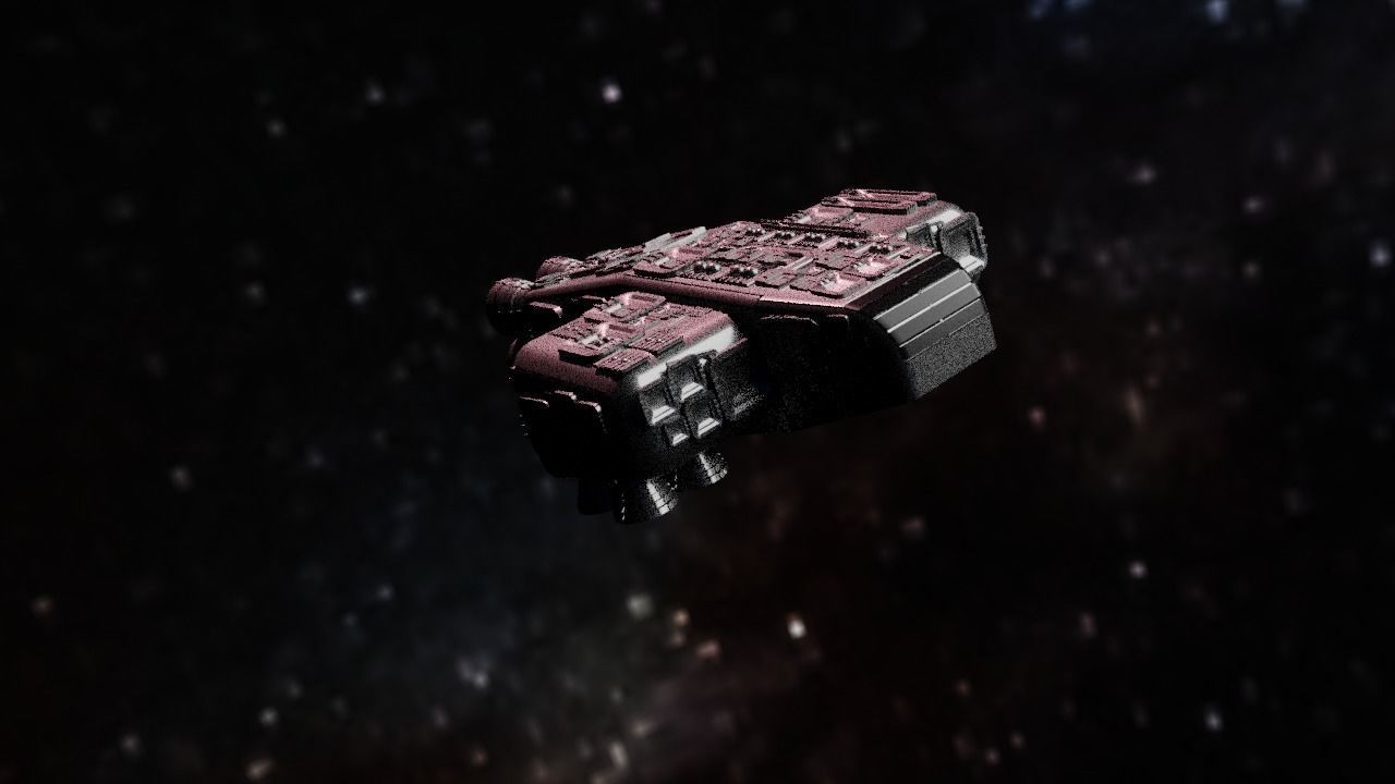 Spaceship Highly realistic  3D model_6