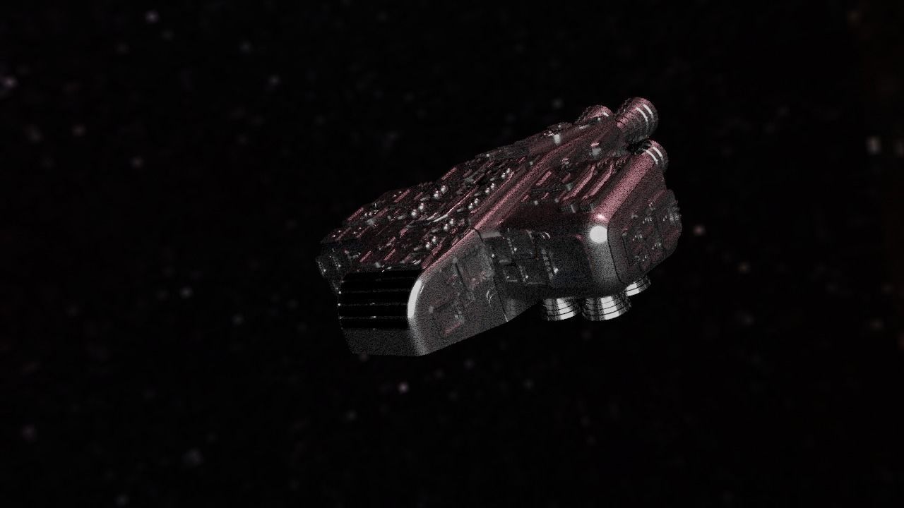 Spaceship Highly realistic  3D model_85