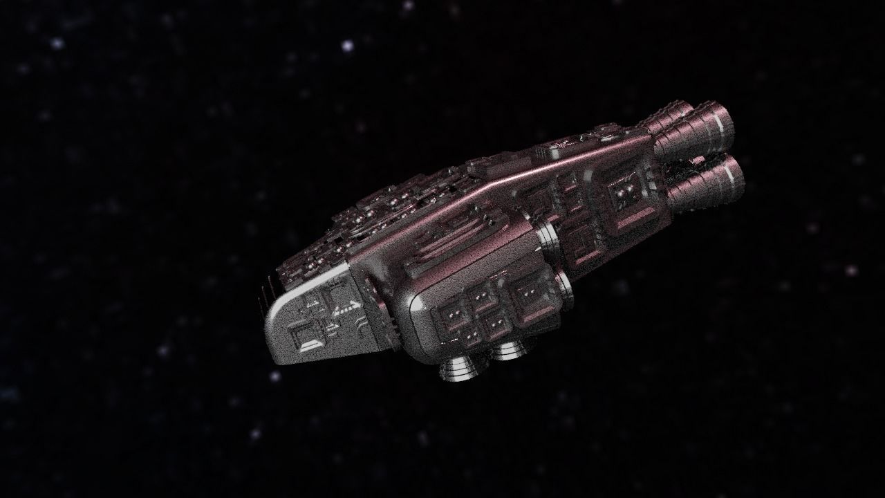 Spaceship Highly realistic  3D model_75