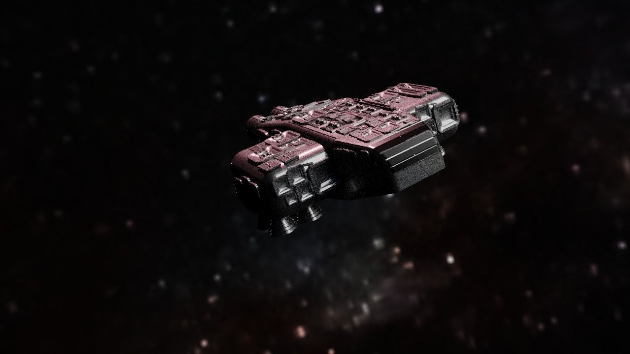 Spaceship Highly realistic  3D model_3