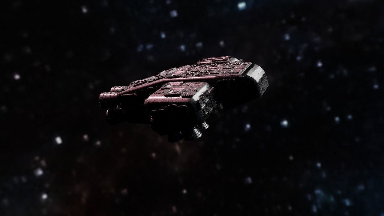 Spaceship Highly realistic  3D model_13