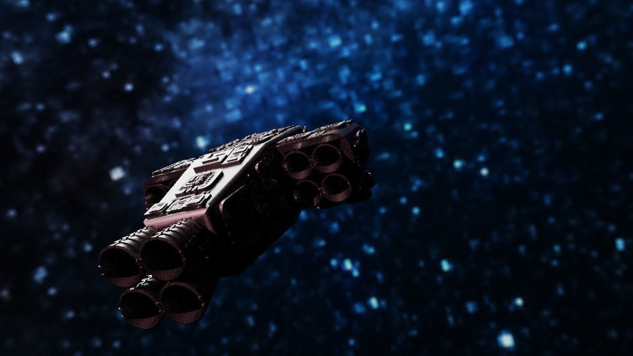 Spaceship Highly realistic  3D model_41