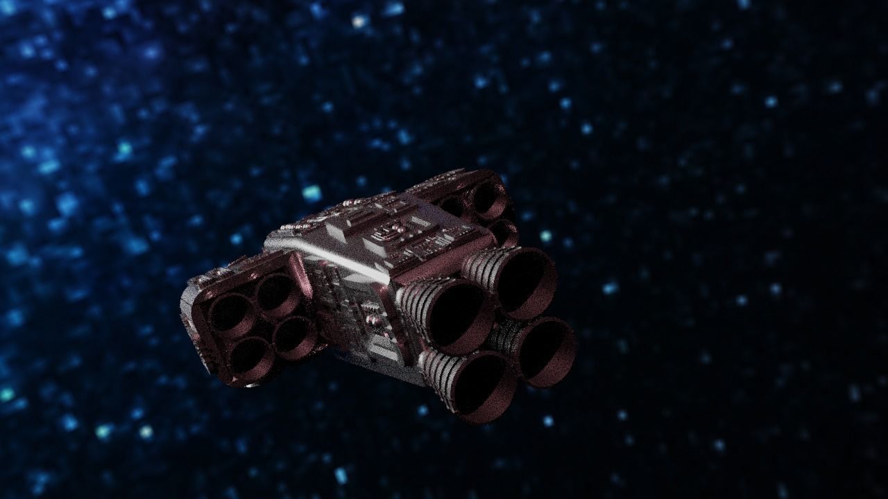 Spaceship Highly realistic  3D model_53