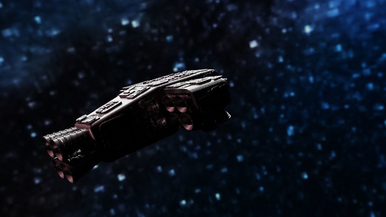 Spaceship Highly realistic  3D model_32