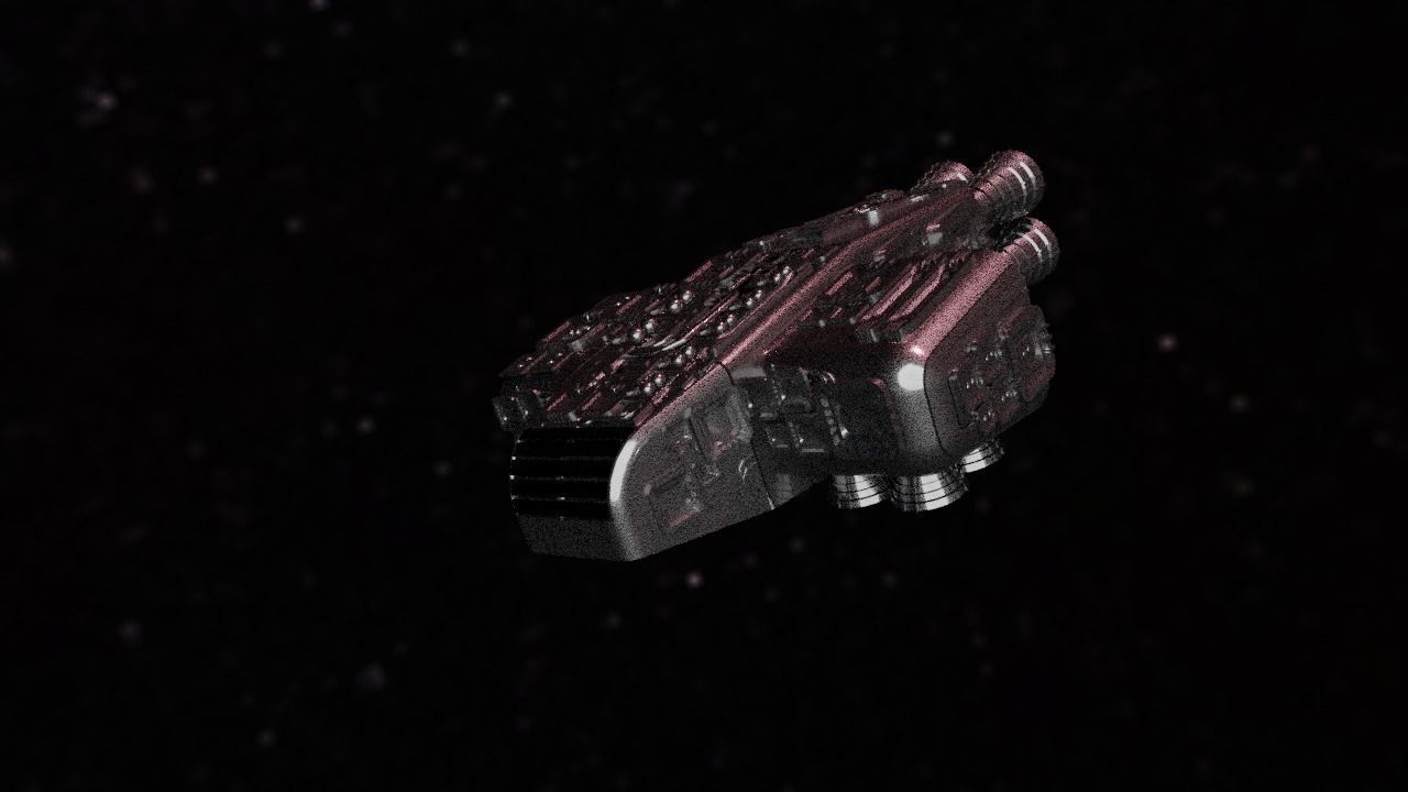 Spaceship Highly realistic  3D model_84