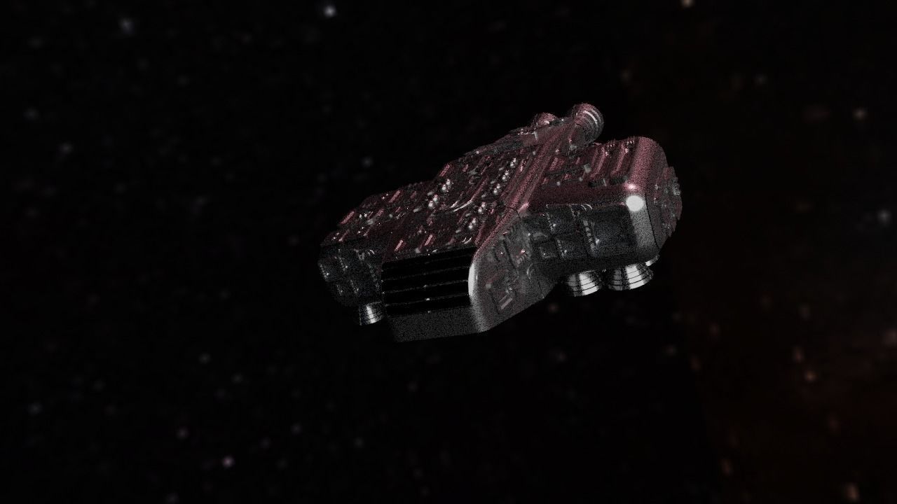 Spaceship Highly realistic  3D model_89
