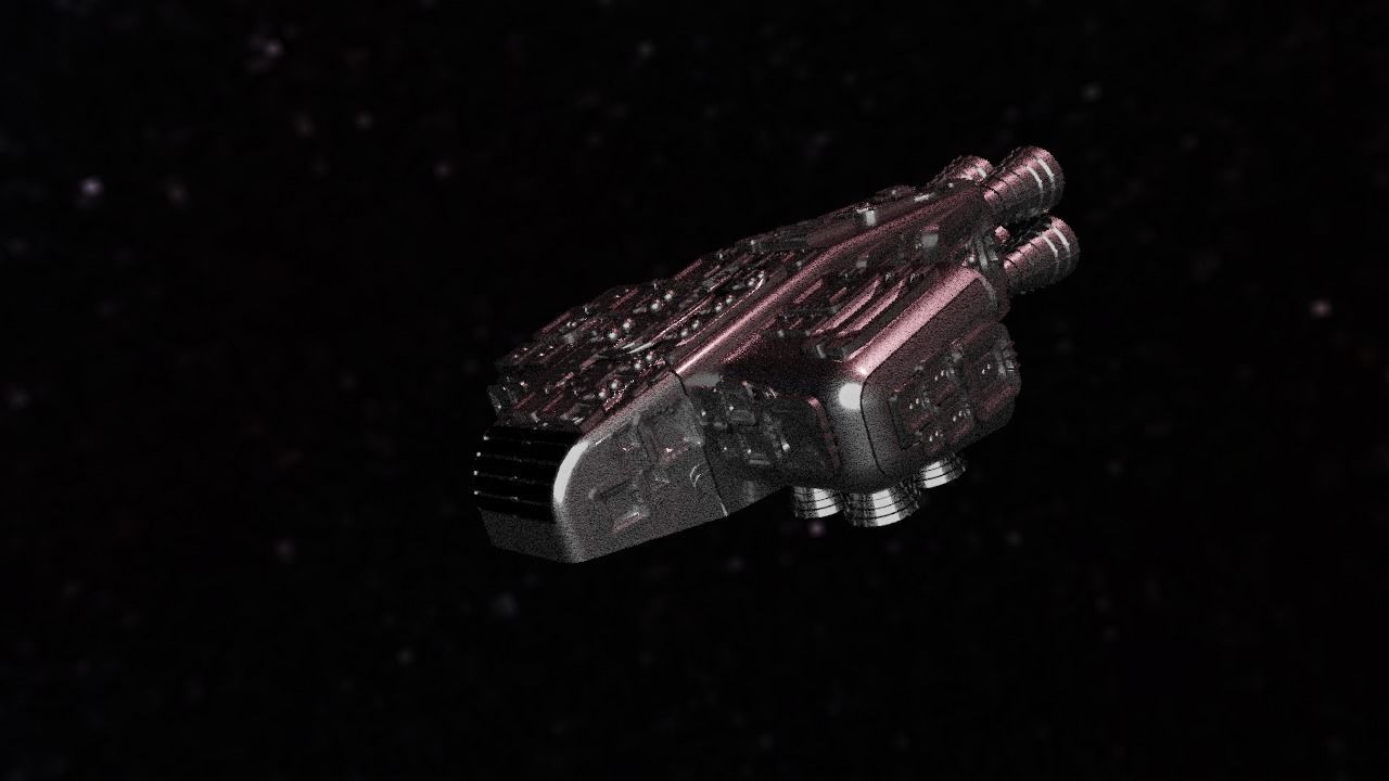 Spaceship Highly realistic  3D model_82
