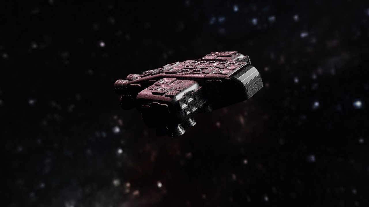 Spaceship Highly realistic  3D model_9