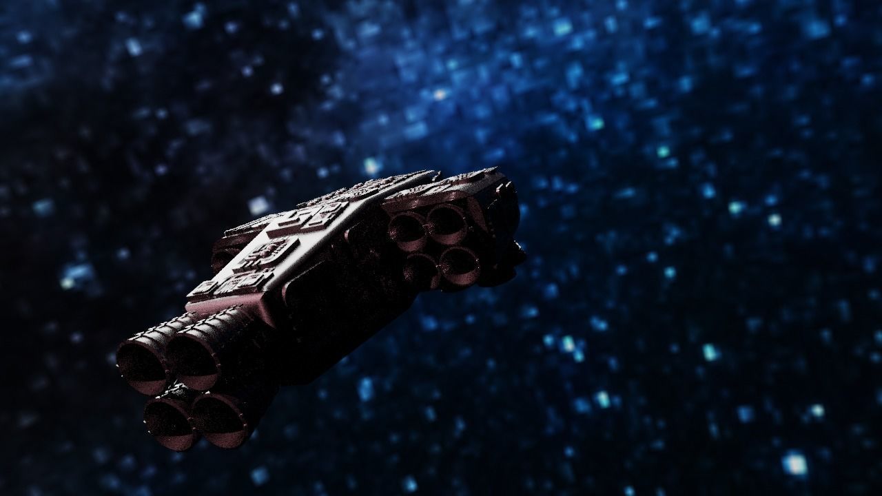 Spaceship Highly realistic  3D model_39