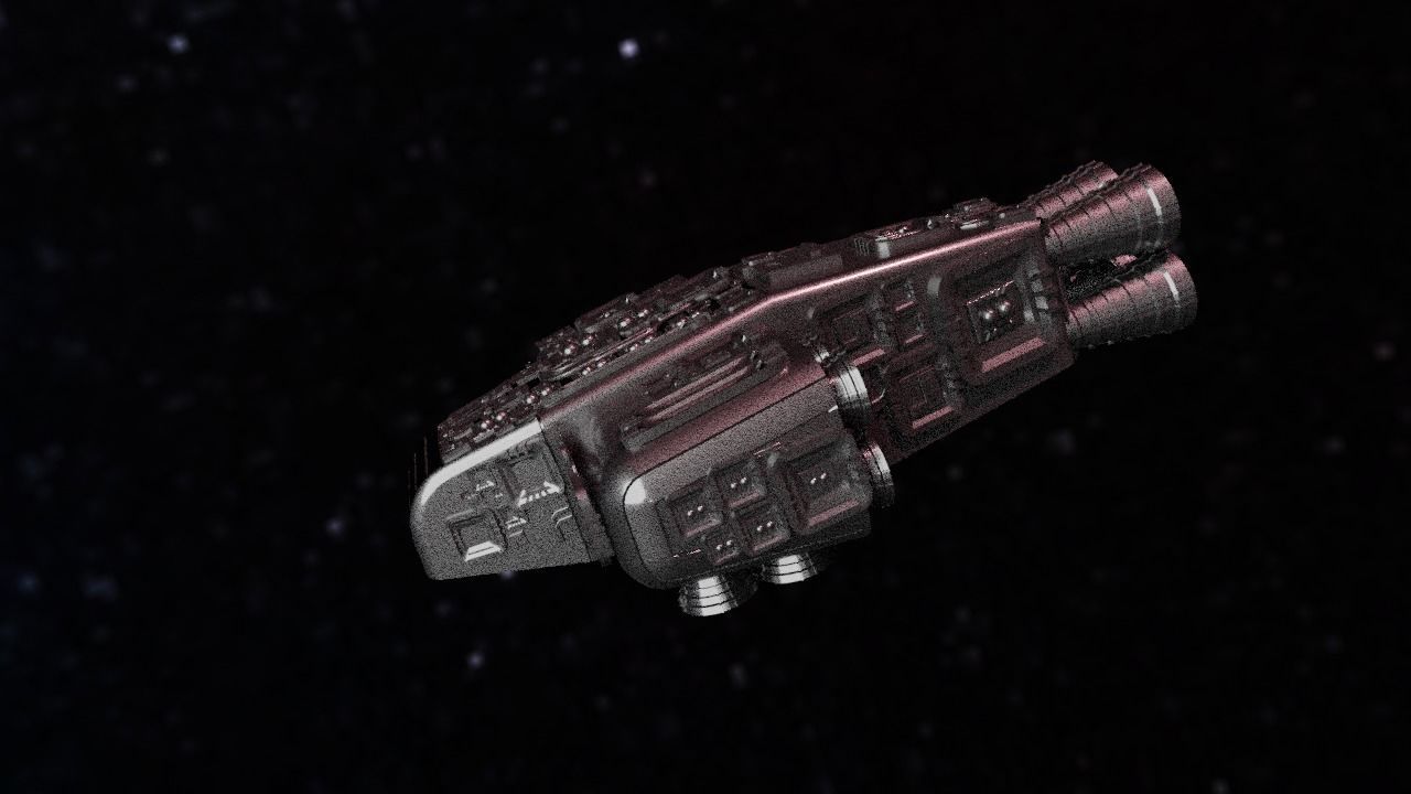 Spaceship Highly realistic  3D model_74