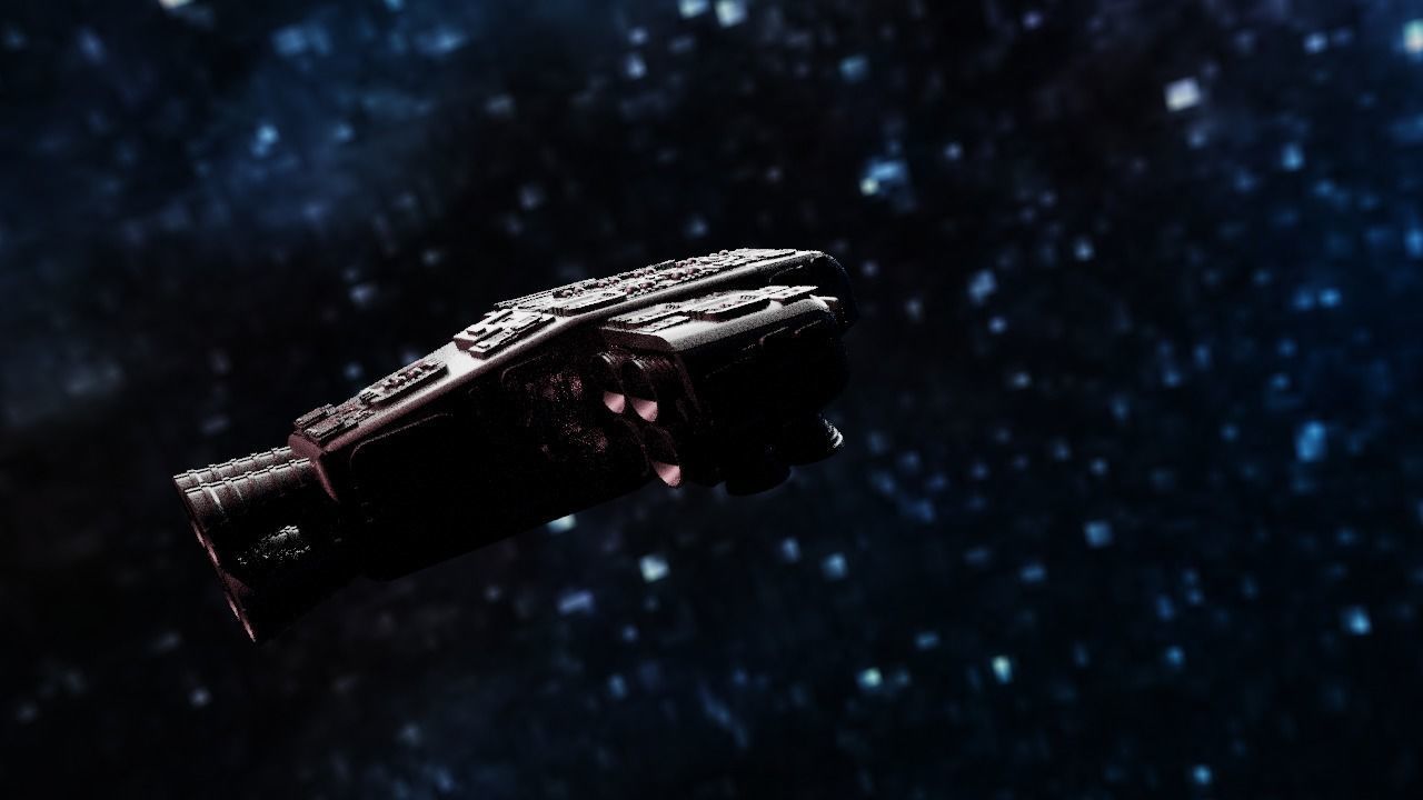 Spaceship Highly realistic  3D model_29