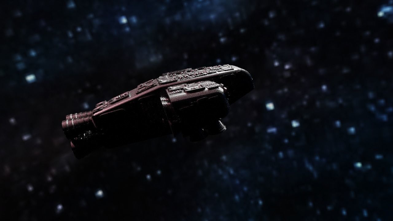Spaceship Highly realistic  3D model_23