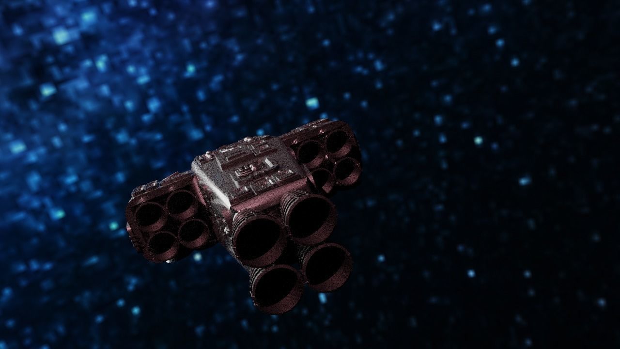 Spaceship Highly realistic  3D model_50