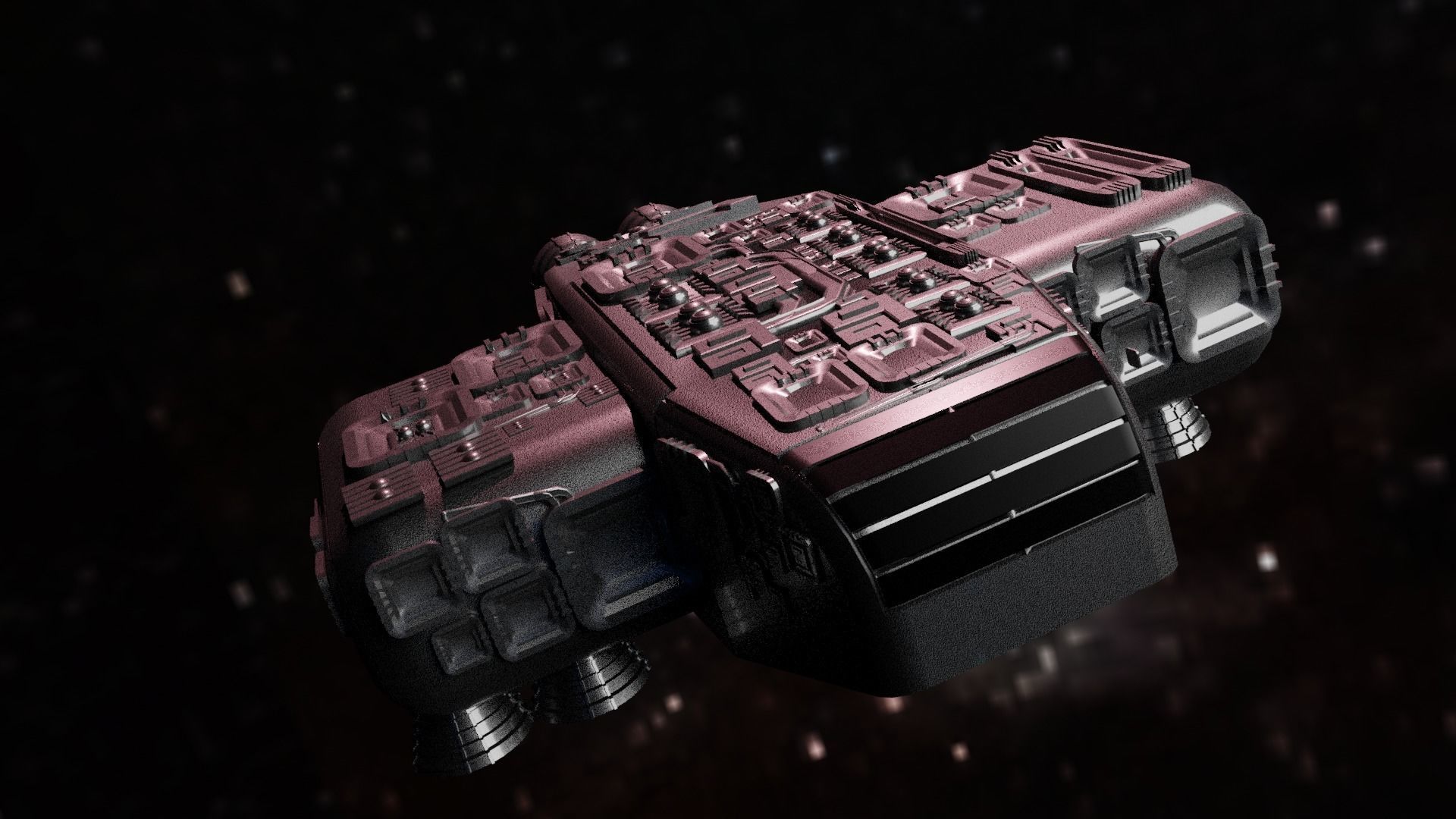 Spaceship Highly realistic  3D model_101