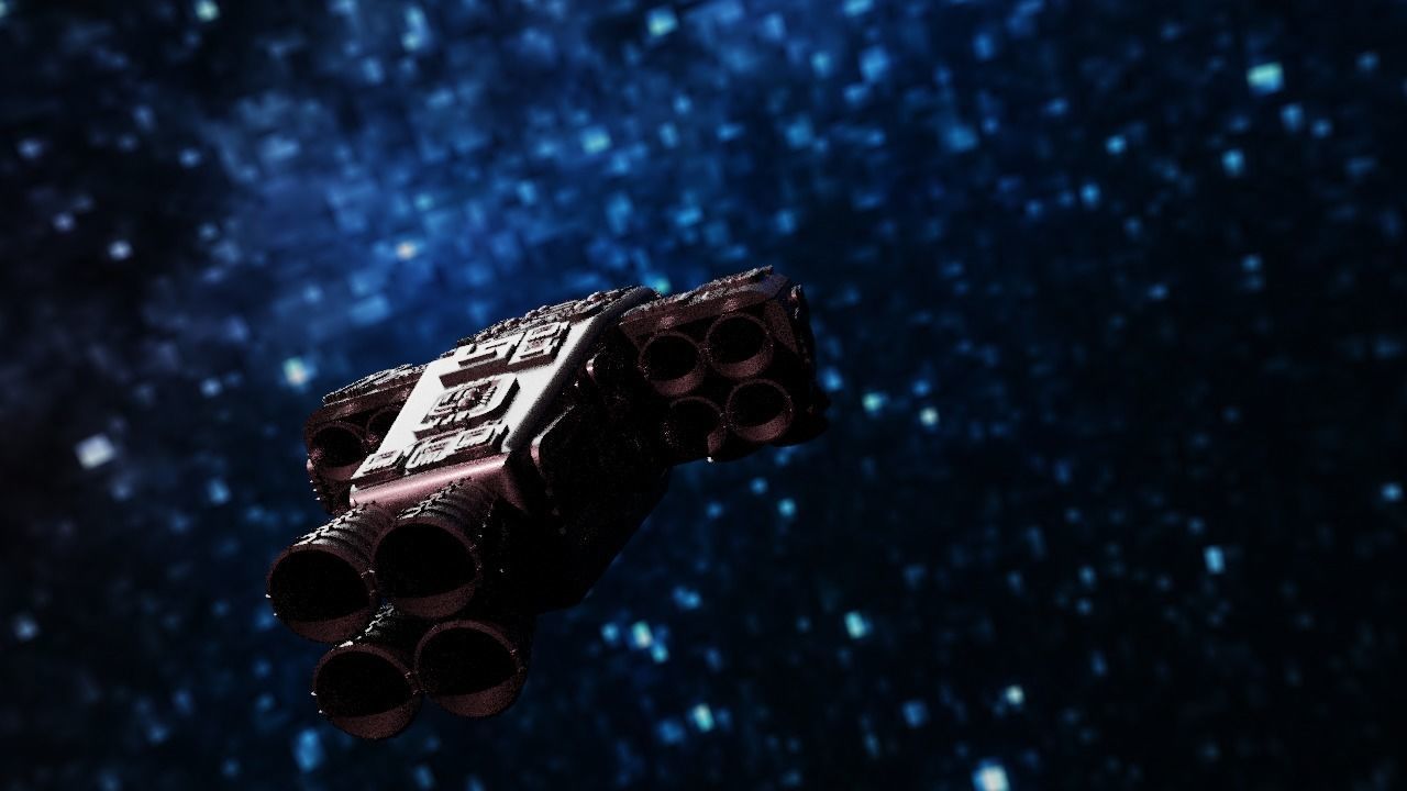 Spaceship Highly realistic  3D model_43