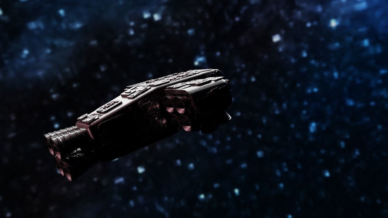 Spaceship Highly realistic  3D model_31