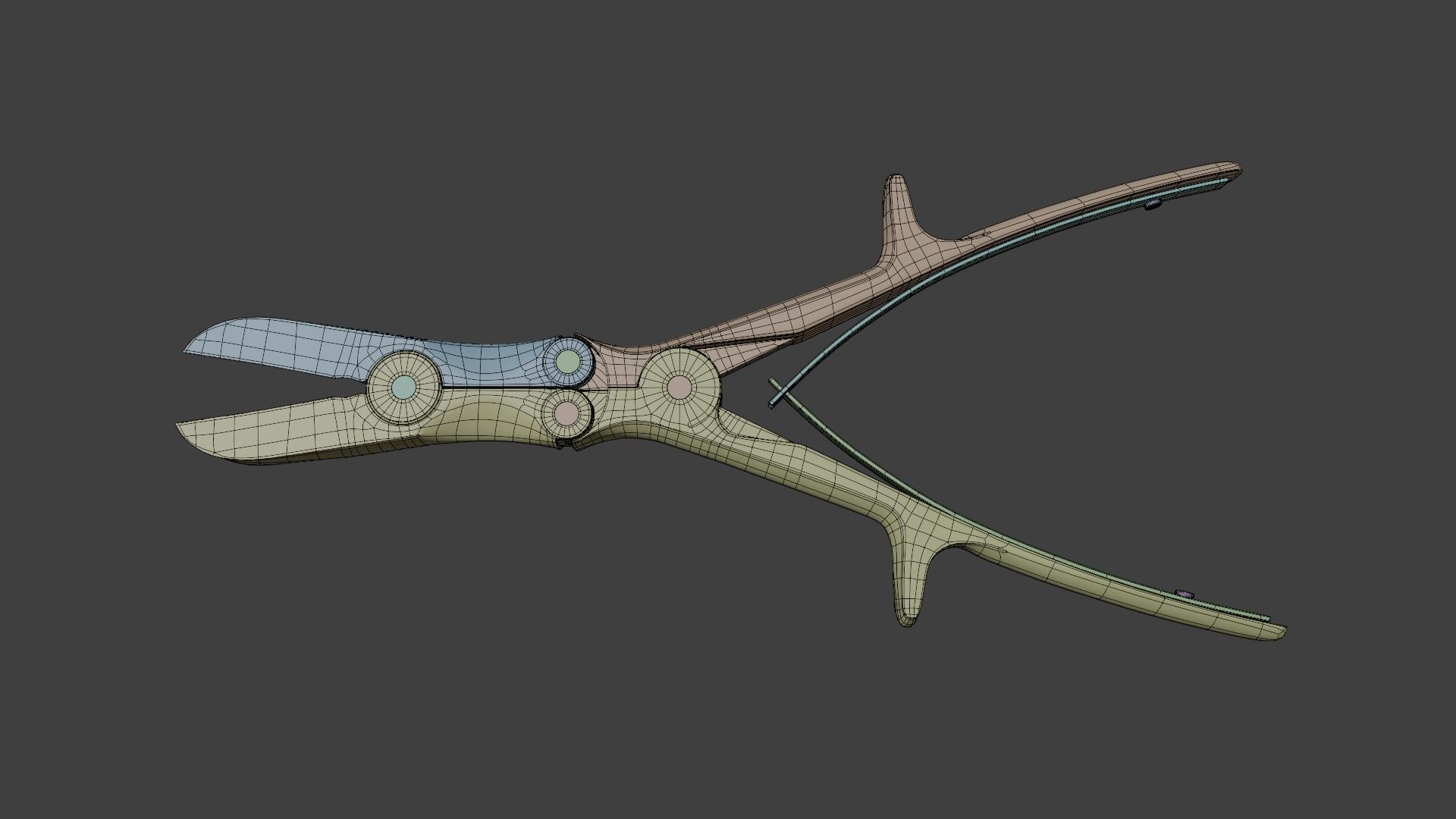 Bone cutter forceps 3D model 3D model_9