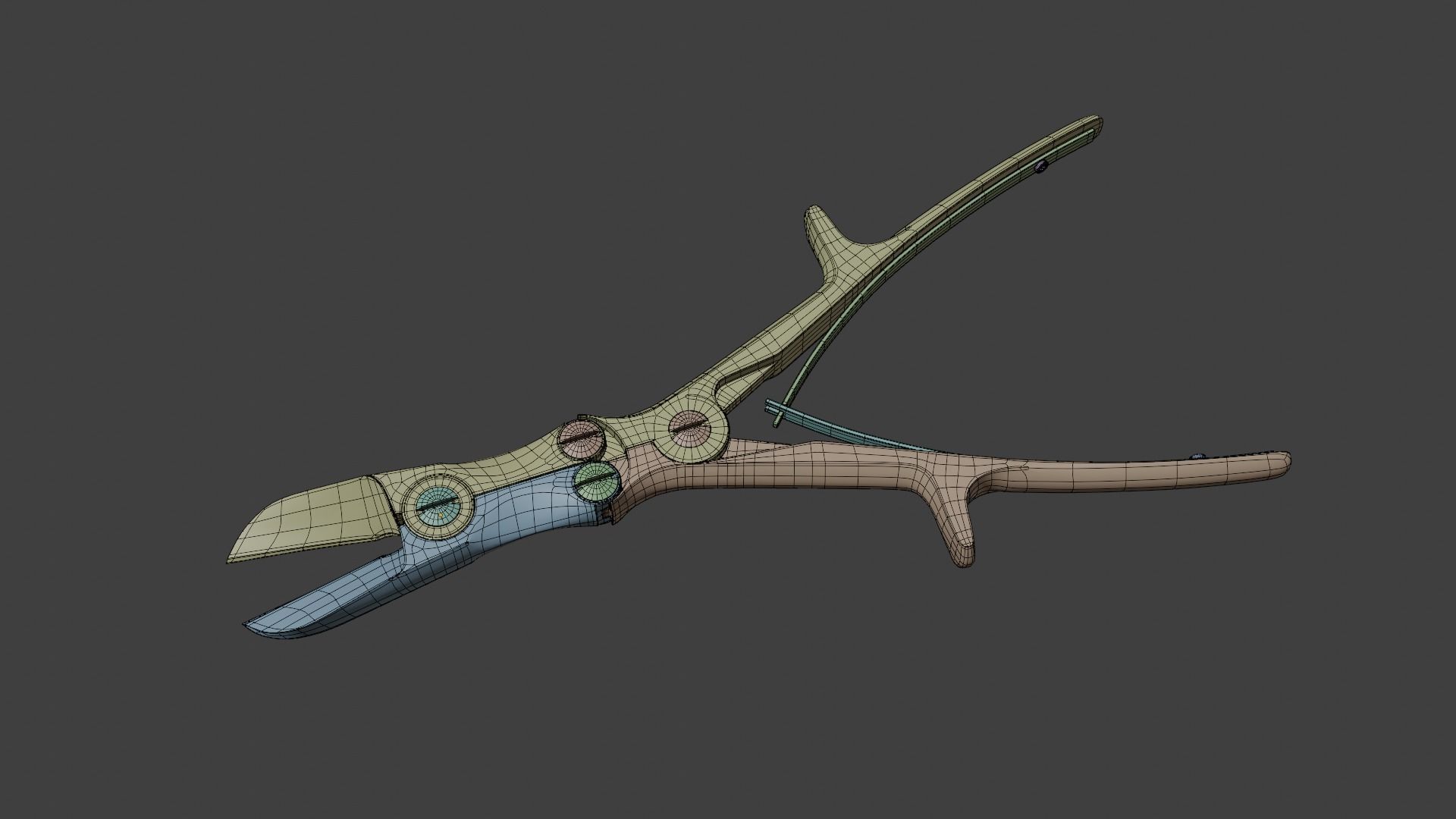 Bone cutter forceps 3D model 3D model_8